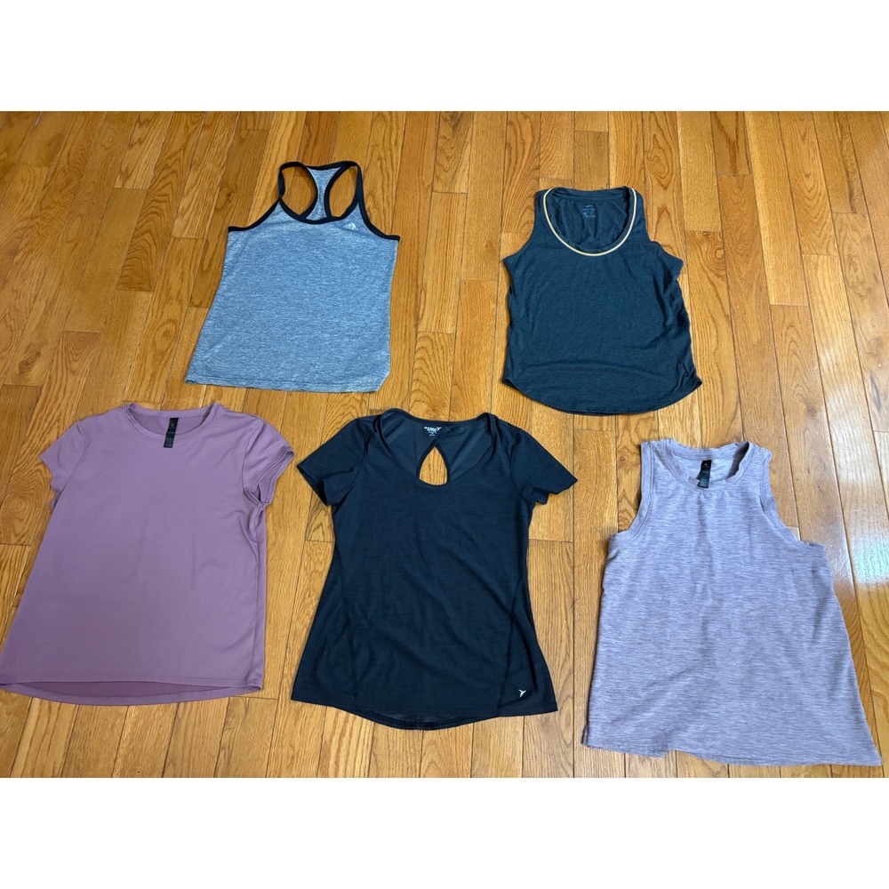 bundle 4 Womens Athletic Tops Bundle Nike Adidas Old Navy Kyodan Size XS